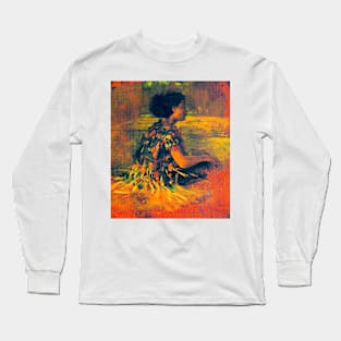 John La Farge girl in grass dress 1890 Long Sleeve T-Shirt